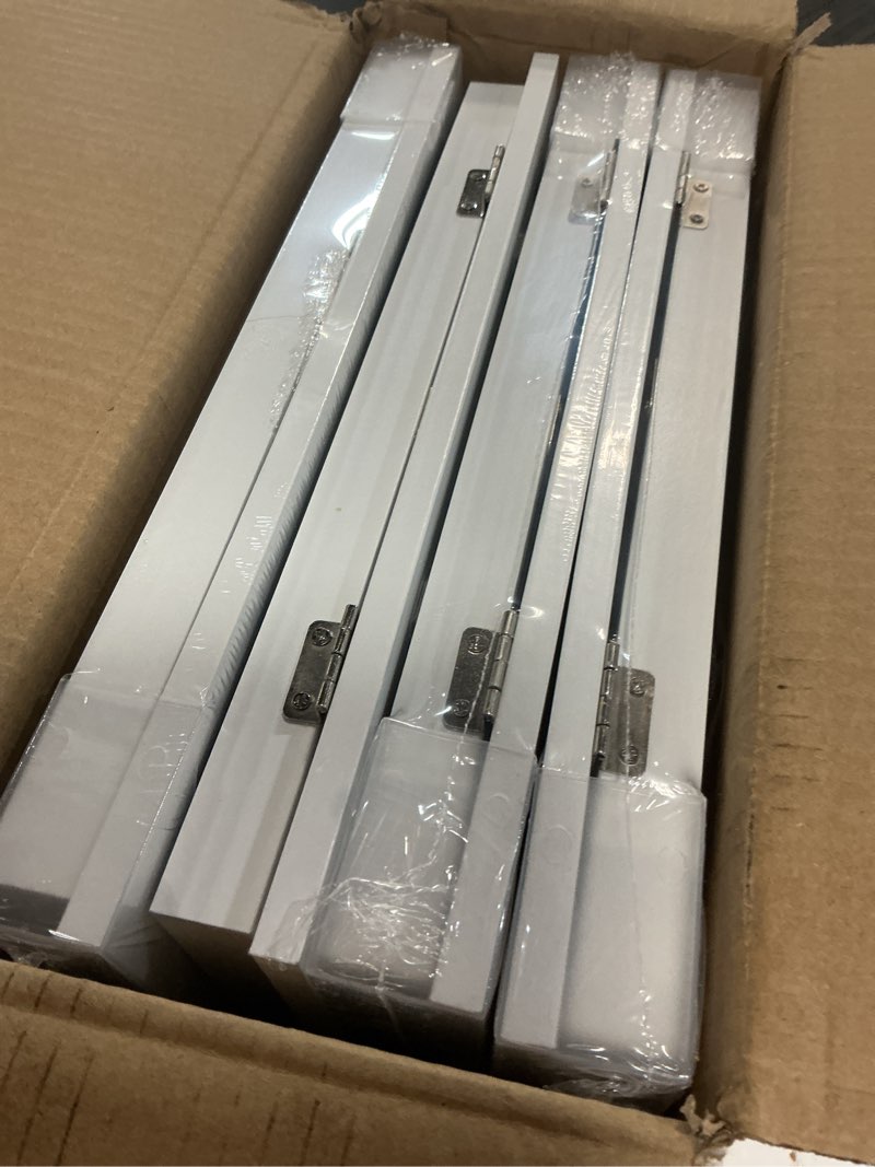 Condition photo showing Good Condition for 4 pack kids art frames 8.5x11 inch kids artwork flip frame changeable for picture display, children school drawing projects storage, horizontally vertically wall hanging, front opening, white 4-pack, 8.5"x11" white