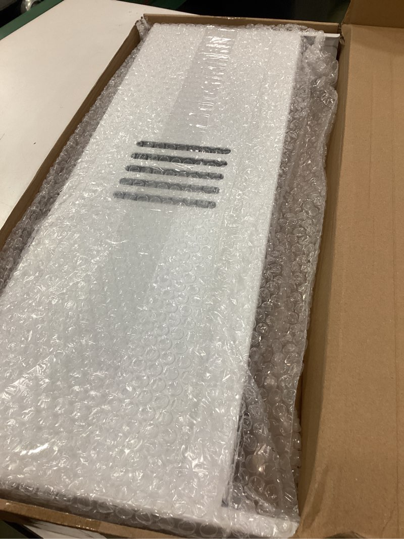 Condition photo showing New/Like New for 1 Pcs 24 Inch Keyboard Wall Mount Foldable Fits Standard Computer Keyboard Mouse Stand Tray Organizer for Small Offices Apartments, Easy Installation with 4 Screws (White) White 1