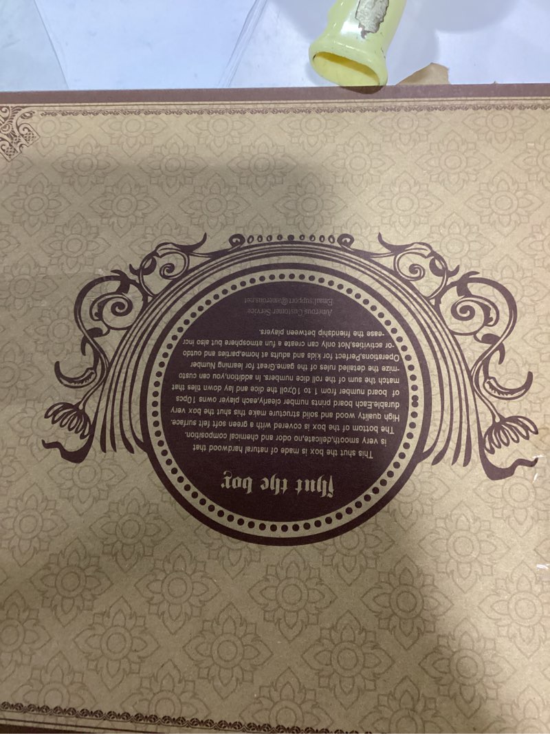 Condition photo showing item condition for AMEROUS Upgraded 1-6 Players Shut The Box Dice Game, Wooden Board Table Math Game with 16 Dice for K