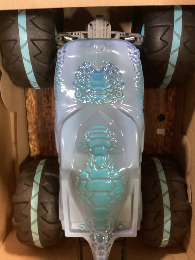 Condition photo showing Good Condition for Hot Wheels RC Monster Trucks Mega-Wrex in 1:6th Scale, Extra Large Remote-Control Toy Truck, More Than 2ft Long Multicolor
