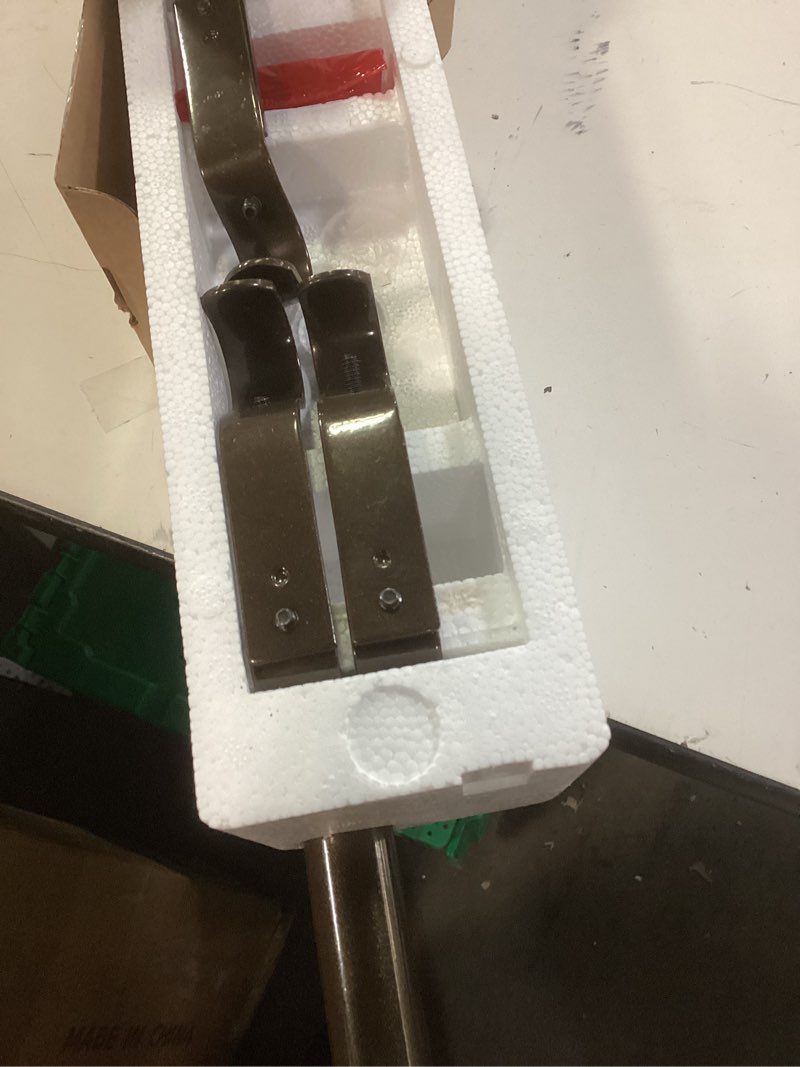 Condition photo showing Good Condition for kamanina 1 inch curtain rod single drapery rod 36 to 72 inches (3-6 feet), bronze curtain rods for windows, twisted cage finials bronze 36-72"