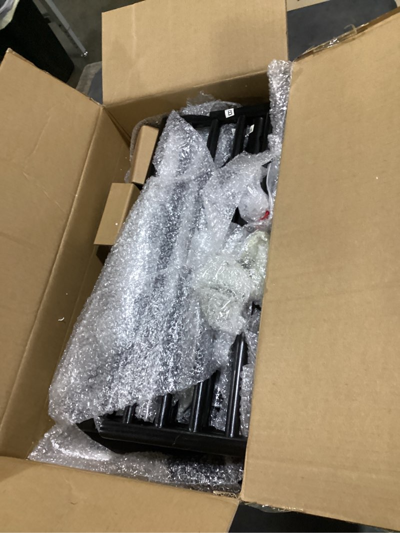 Condition photo showing As Is for aqimuele coat rack with shoe storage, narrow wooden hall tree with bench, 11 hooks and 2-tier storage shelves, 3-in-1, entryway bench with coat rack (23.6"-walnut) 23.6" walnut