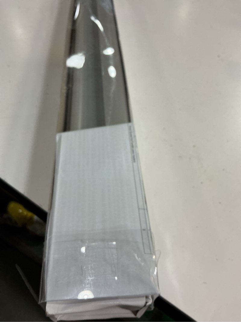Condition photo showing As Is for allen + roth 39-in x 64-in gray light filtering cordless cellular shade