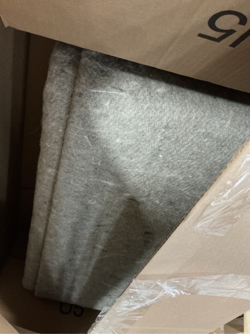 Condition photo showing As Is for Mohawk Home 8' x 10' 1/4 Rug Pad 100% Felt Protective Cushion, Premium Comfort Underfoot – Safe for All Floors, Grey 1/4 Inch Ultra Premium All Surface 8' x 10' (Rectangular)