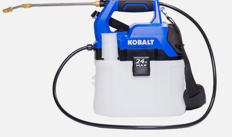 kobalt 2.11-gallon 24-volt battery operated handheld sprayer