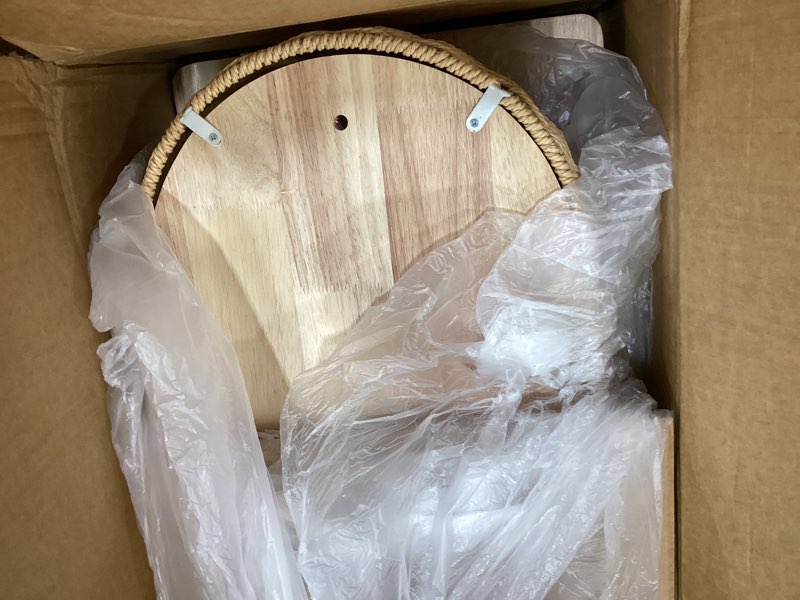 Condition photo showing Good Condition for modern cat tree, cat treetower with space capsule, hand-woven basket nest, sisal posts & scratching board, 50 inch heavy-duty multi-level indoor wood tower
