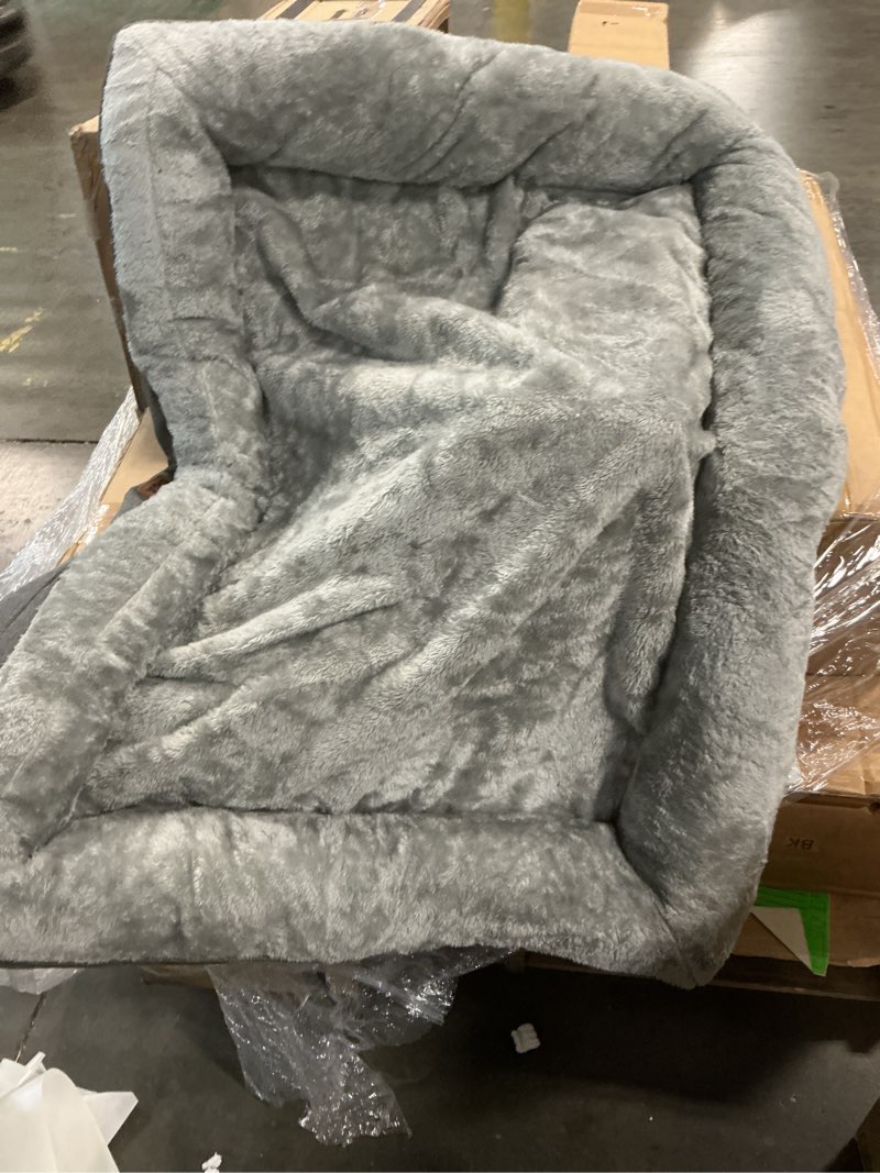 Condition photo showing Good Condition for eheyciga orthopedic dog beds for large dogs, waterproof memory foam large pet bed with sides, non-slip bottom and egg-crate foam dog couch bed with washable removable cover, dark grey 36.0"l x 27.0"w x 6.5"th dark grey