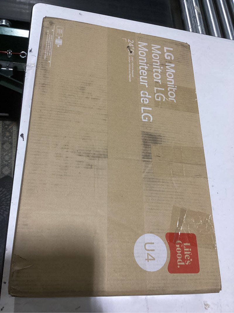 Condition photo showing As Is for lg 32ur550k-b 32-inch ultrafine 4k uhd (3840 x 2160) computer monitor, hdr10, 60hz, hdmi, displayport, tilt/height/pivot adjustable stand, black 32ur550k-b tilt/height/pivot