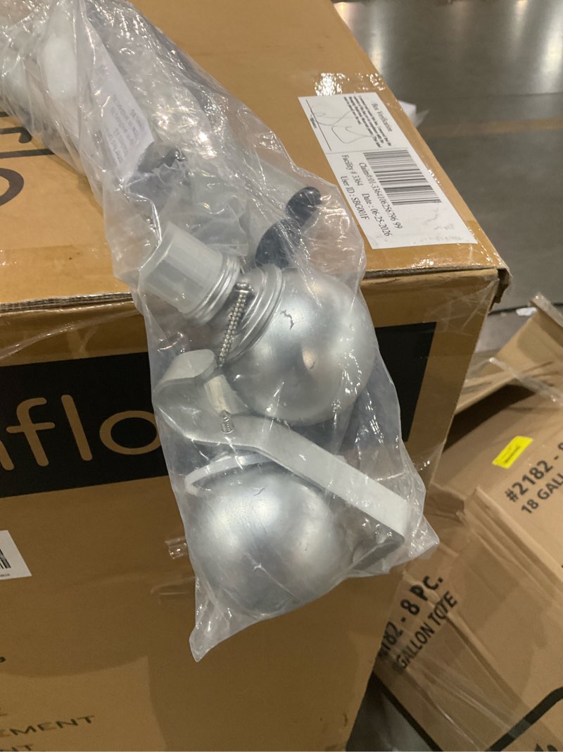 Condition photo showing Good Condition for mainstays 1" black ball adjustable single curtain rod, 30-84"