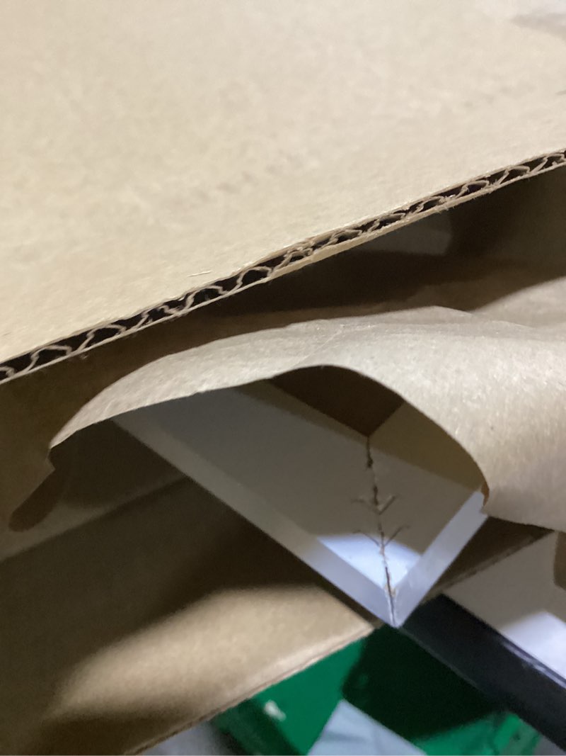 U Brands Farmhouse Linen Bulletin Board, 24" x 18", White Wood Style Frame, Industrial Grade Pinning