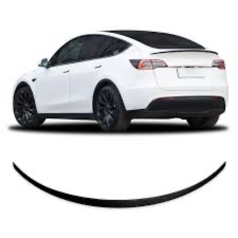 Rear Spoiler Wing for Tesla Model Y 2020-2024, Upgrade ABS Material Spoiler Rear Trunk Lip, Sporty A