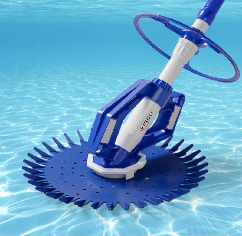 PoolStomach Barracuda Silent Suction Automatic Pool Cleaner for Above-Ground Pools with 19.6FT Hoses