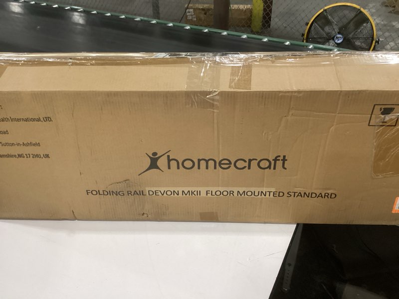 Condition photo showing Good Condition for Homecraft Devon Floor-Mounted Folding Rail, 112 cm (44"), Standard Bathroom Aid for Elderly, Handicapped, & Disabled, Stability Grab Bar, Flip-Up Safety Support (Eligible for VAT relief in the UK)