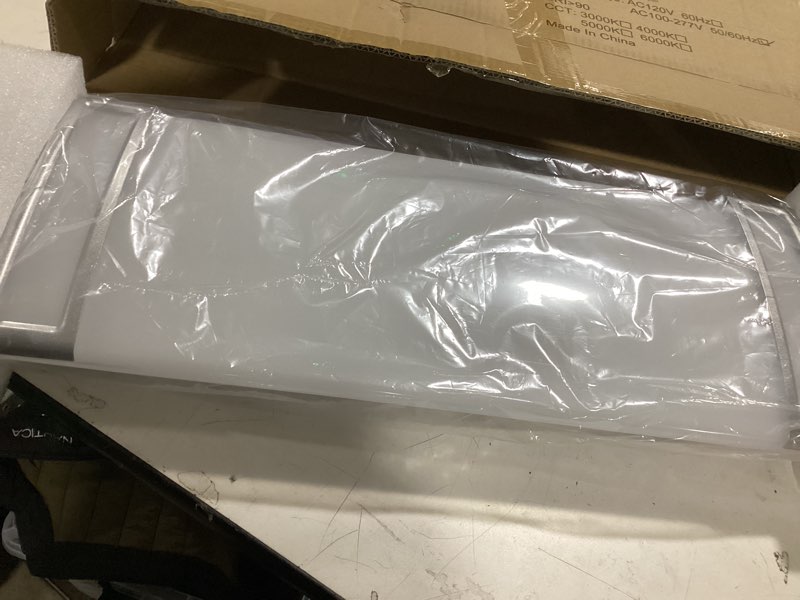 Condition photo showing Good Condition for FAITHSAIL 2FT LED Light 20W 2200lm LED Linear Flush Mount Lights, 4000K Neutral White, 2 Foot Kitchen LED Lighting Fixture Ceiling for Craft Room, Laundry, Fluorescent Tube Replacement 20.0 Watts