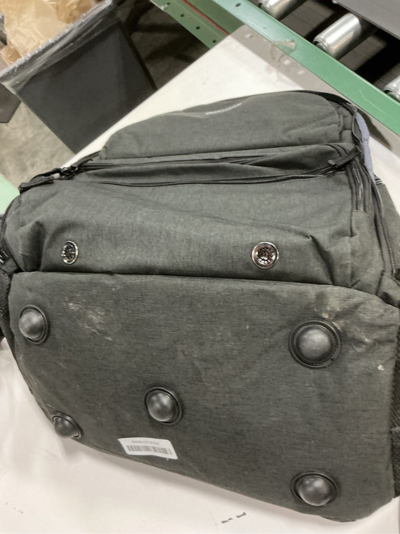 Condition photo showing As Is for Bosynoy 2 Ball Bowling Backpack, Extra Large Bowling Ball Bag Totes with Protective Foam Padded, Accessory Pouch & Shoe Compartment Fits Up to Mens Size 16, Black