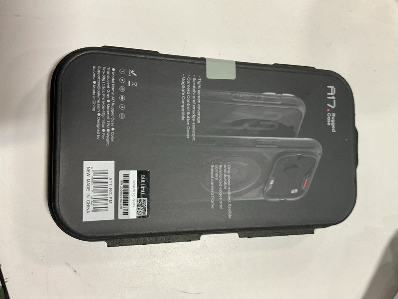 Condition photo showing Good Condition for Aulumu A17 iPhone 17 Pro Max Case | MagSafe Compatible | Touch-Sensitive Buttons | Integrated Drop Protection | Military-Grade Outdoor Design Black iPhone 17 Pro Max Black