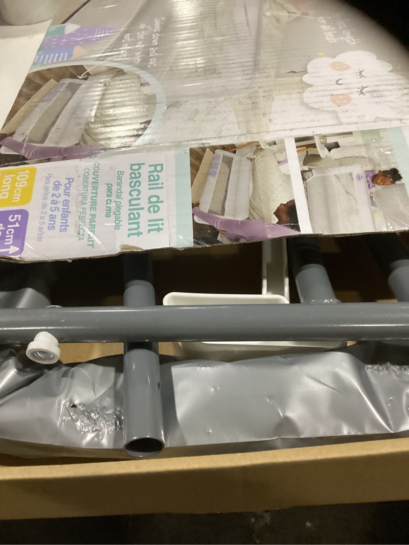 Condition photo showing Good Condition for Regalo Safety Swing Down Bed Rail Guard for Toddlers, Bed Safety Rail with Patented Gap Guard, Fits Twin, Full & Queen Mattress, White, Tested & Safe for 30 Years, American Designed, Family Owned 43 Inch