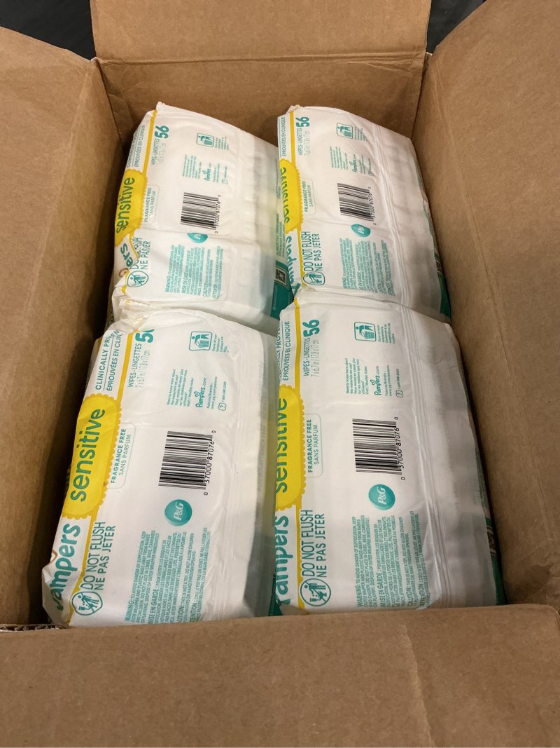 Condition photo showing New/Like New for pampers baby wipes - sens - 1344ct 24 pack