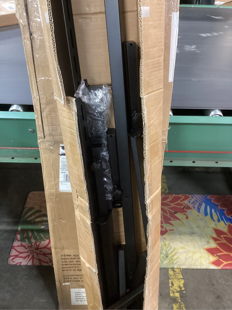 Condition photo showing As Is for Amazon Basics - Metal Bed Frame, Non-Foldable Platform Bed, Easy Assembly, Full, 54W x 75L in, Black Full 14 Inch ( Non - Foldable)