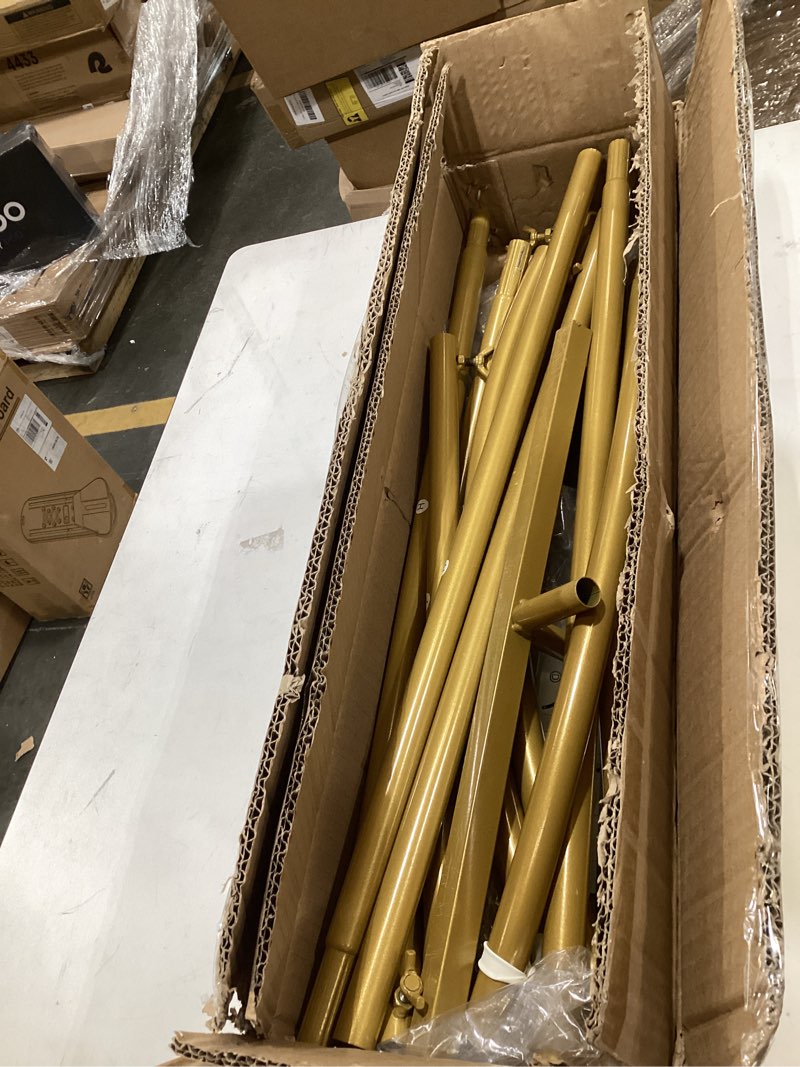 Condition photo showing Good Condition for Arch Backdrop Stand - 3PCS (7.2ft, 6.6ft, 6ft) Upgraded Metal Arch Backdrop Stand - Easy to Set up Gold Wedding Arch Frames- for Weddings, Birthday Parties, Baby Showers, Family Gatherings 3-PCS