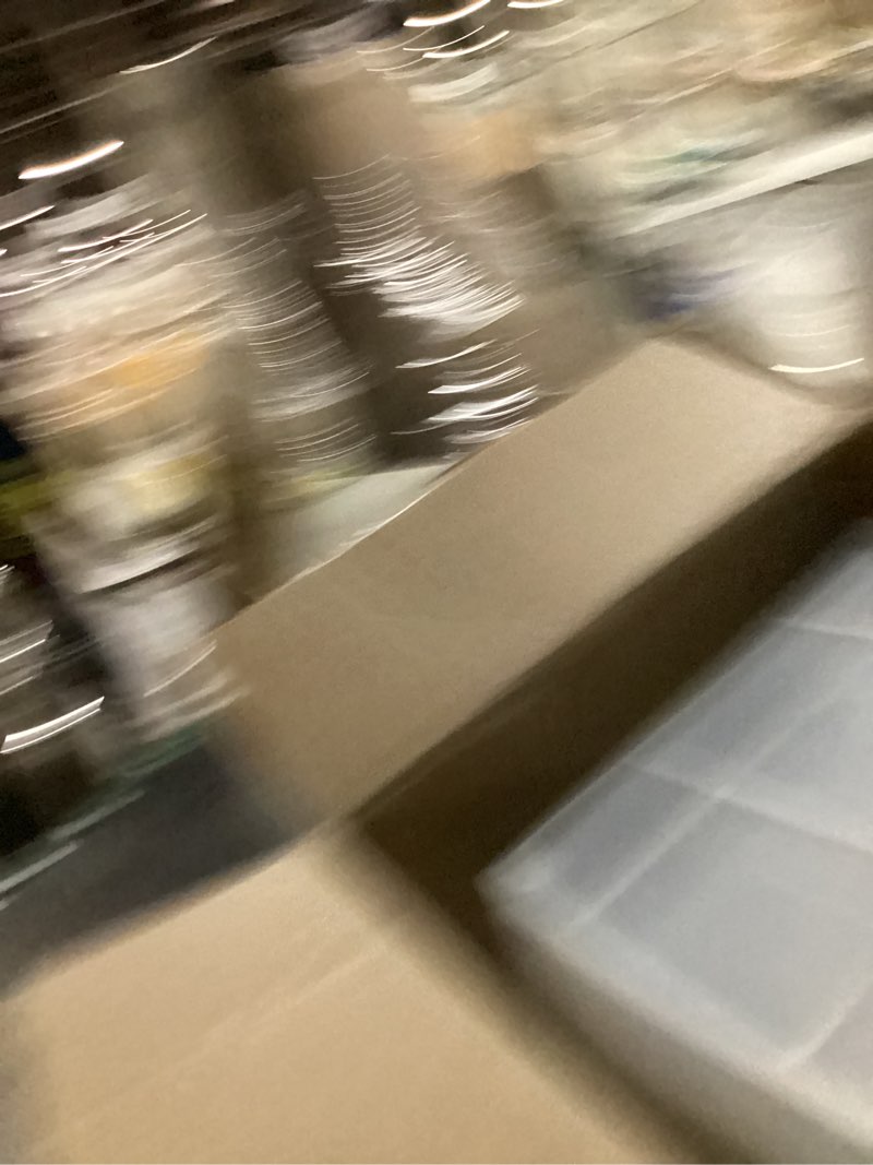 Condition photo showing New/Like New for iris usa dog food storage container, 2 pack, up to 30 lbs each, airtight seal for freshness, wheels for rolling, easy one hand opening, made in usa, bpa free, clear/black 30 lbs - 2 pack black