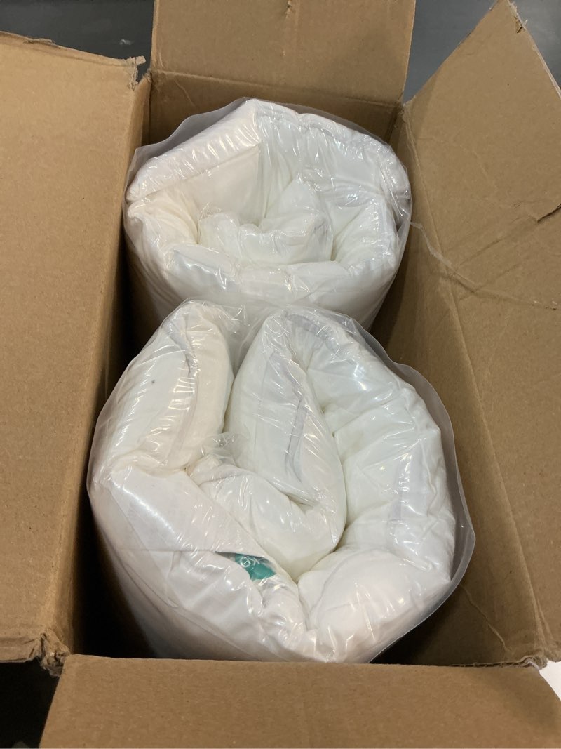 Condition photo showing New/Like New for Hypoallergenic Side Sleeper Pillows Queen/Standard Size Set of 2 - Soft and Cooling - Hotel Quality Soft Pillows with Cotton Cover Down Alternative Filling,Oeko-TEX Certified Queen (Pack of 2)