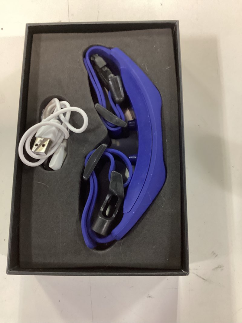 Condition photo showing As Is for gps electric dog fence with free app, wireless fence system with training collar, adjustable of dogs portable fence for outdoor use, rechargeable waterproof flexiable collar, (blue)