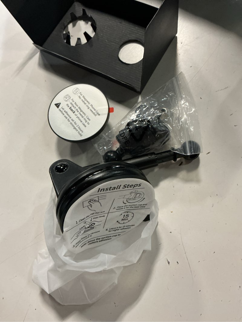 Condition photo showing Good Condition for ?military-grade?vanmass for magsafe car mount?upgraded strongest magnetic&suction?phone holder cell stand for dashboard windshield vent, tesla truck cradle for iphone 17 pro max 16 15 14 13 12 android black