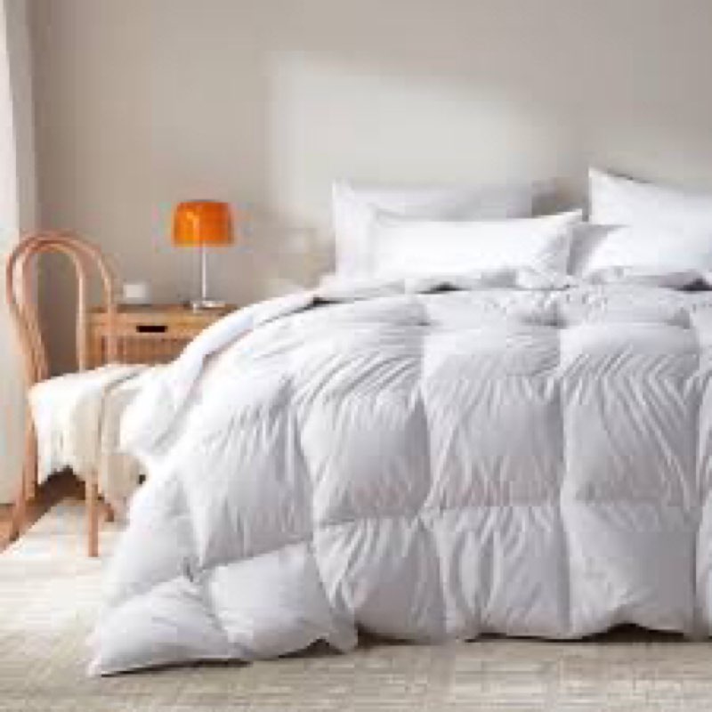 Luxury 100% cotton all season 750 fill power goose feathers down 