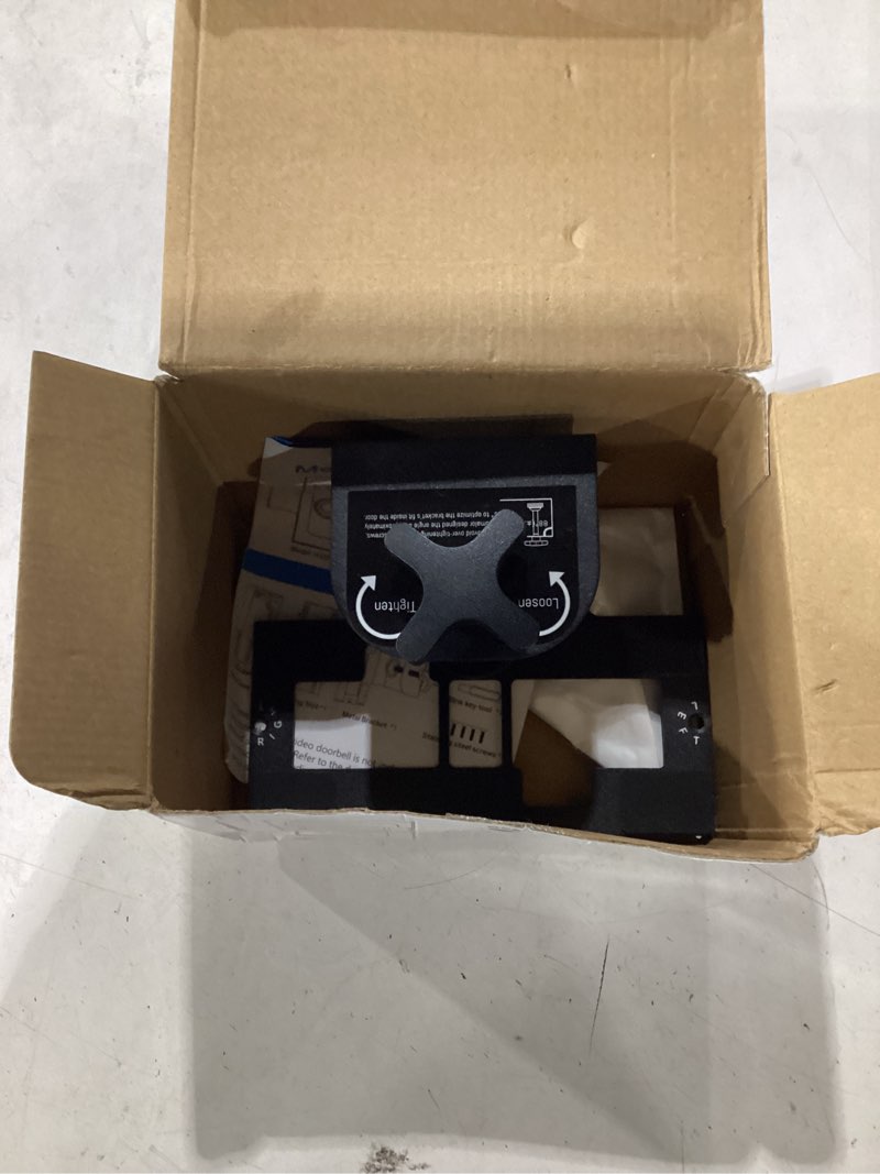 Condition photo showing As Is for anti theft ring doorbell mount - renter friendly ring doorbell holder for apartment door - all metal ring door bracket blink doorbell mount no drill ?frosted black