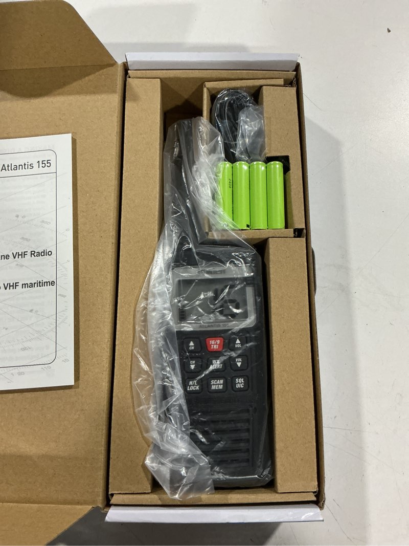 Condition photo showing Good Condition for atlantis 155 floating handheld 2-way vhf marine radio