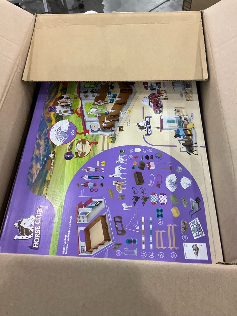 Schleich Horse Club - 179PC Peppertree Riding Arena Horse Playset with Real Dressage Cards - With St