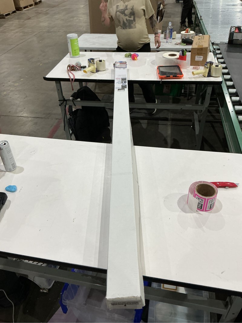 Condition photo showing Good Condition for project source room darkening vertical 3.5-in slat width 66-in x 84-in cordless white vinyl room