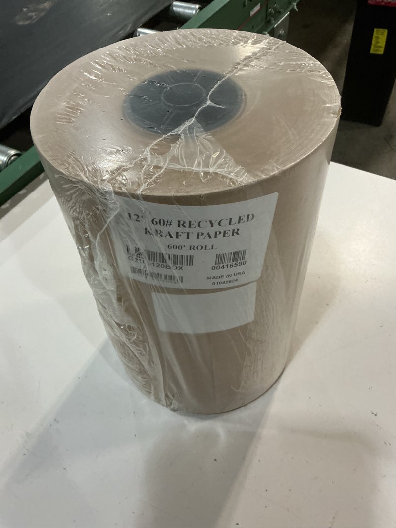 Condition photo showing New/Like New for box partners kraft paper rl 60# 12x600  kraft 1 rl - bxp kp1260