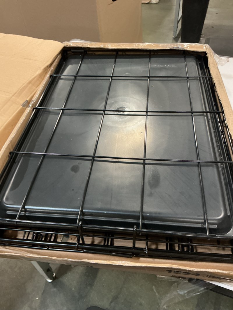 Condition photo showing As Is for MidWest Homes for Pets Single Door iCrate Metal Dog Crate  24