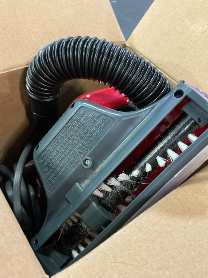 Condition photo showing As Is for dirt devil scorpion plus handheld vacuum cleaner, powerful suction, lightweight, includes pivoting stair and upholstery tool, crevice tool, corded portable vacuum cleaner one size