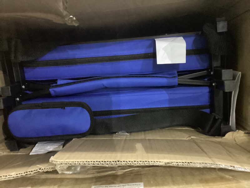 VIVOHOME Height Adjustable High Back Stadium Seats with Back Support and Cushion, 2 Pack Portable Bl