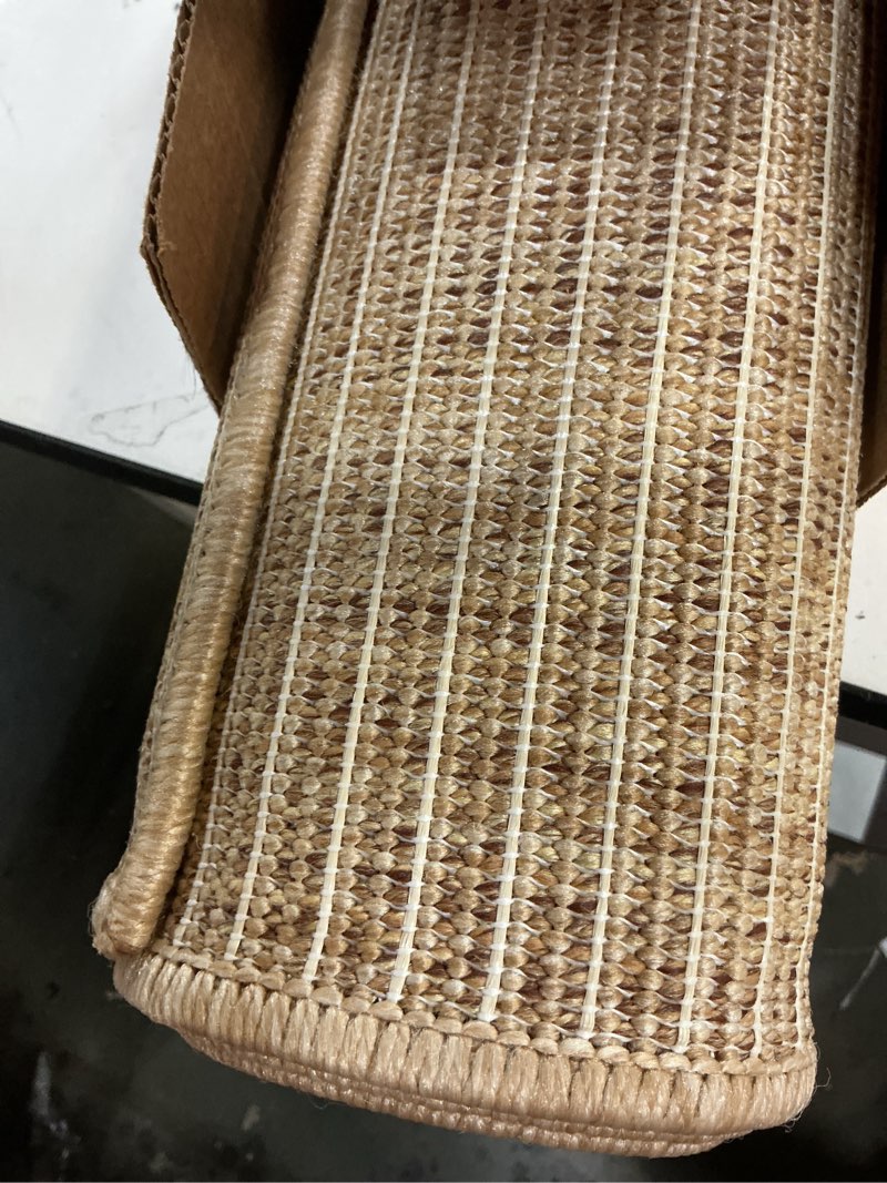 Condition photo showing Good Condition for DEXI Hallway Runner Rug 3.3x6.7, Woven Braided Farmhouse Runner Carpet Indoor, Absorbent Thin Long Entryway Runners for Kitchen, Laundry Room, Patio Entrance, Beige 3'3" x 6'7" (Rectangular) Beige