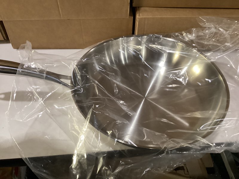 Verel Stainless Steel Frying Pan 12 Inch Fry Skillet Stainless Ste