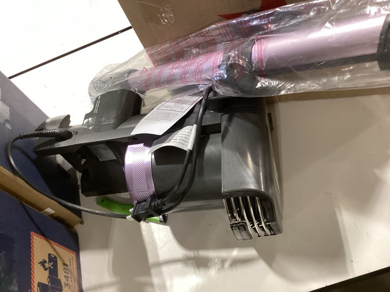 Condition photo showing As Is for shark vertex duoclean powerfins upright vacuum with powered lift-away & self-cleaning brushroll, 1 qt dust cup, dark lilac, az2001amz duoclean powerfin (dark lilac)