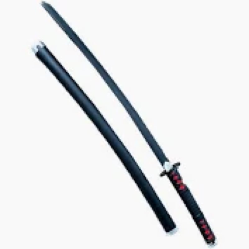 COSWOR 41.3" Anime Carbon Steel Katana Samurai Sword for Cosplay, Performance Props, Home Decor