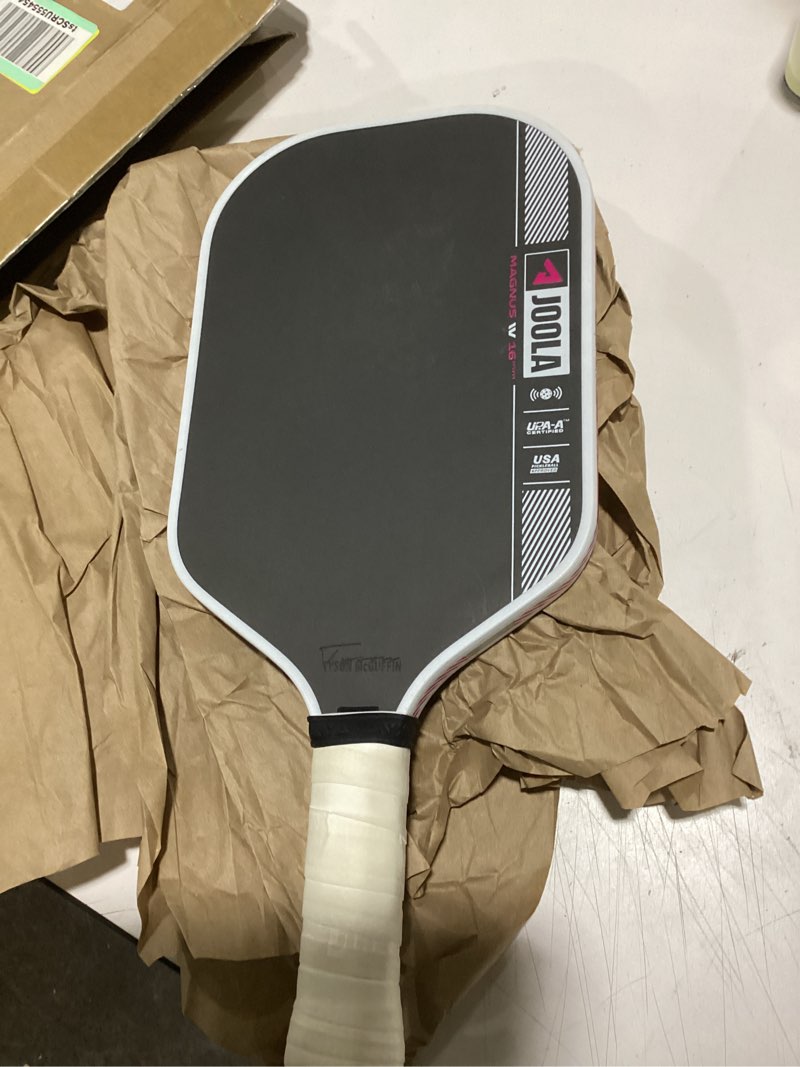 Condition photo showing Good Condition for JOOLA Pro IV Pickleball Paddles – Raw Carbon Fiber Surface – Perseus, Hyperion, Scorpeus & Magnus Shapes – 14mm/16mm – Tech Flex Power – Propulsion Core – Wide or Elongated – UPA-A and USAP Approved 16mm Perseus