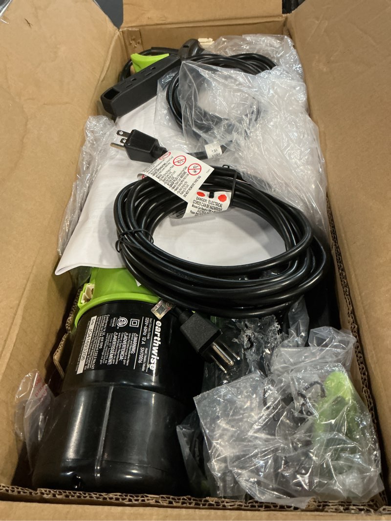 Condition photo showing As Is for Earthwise 16  Wide Snow Shovel  Corded Electric Snow Thrower Shovel - 430 LBS/Minute  SN70016