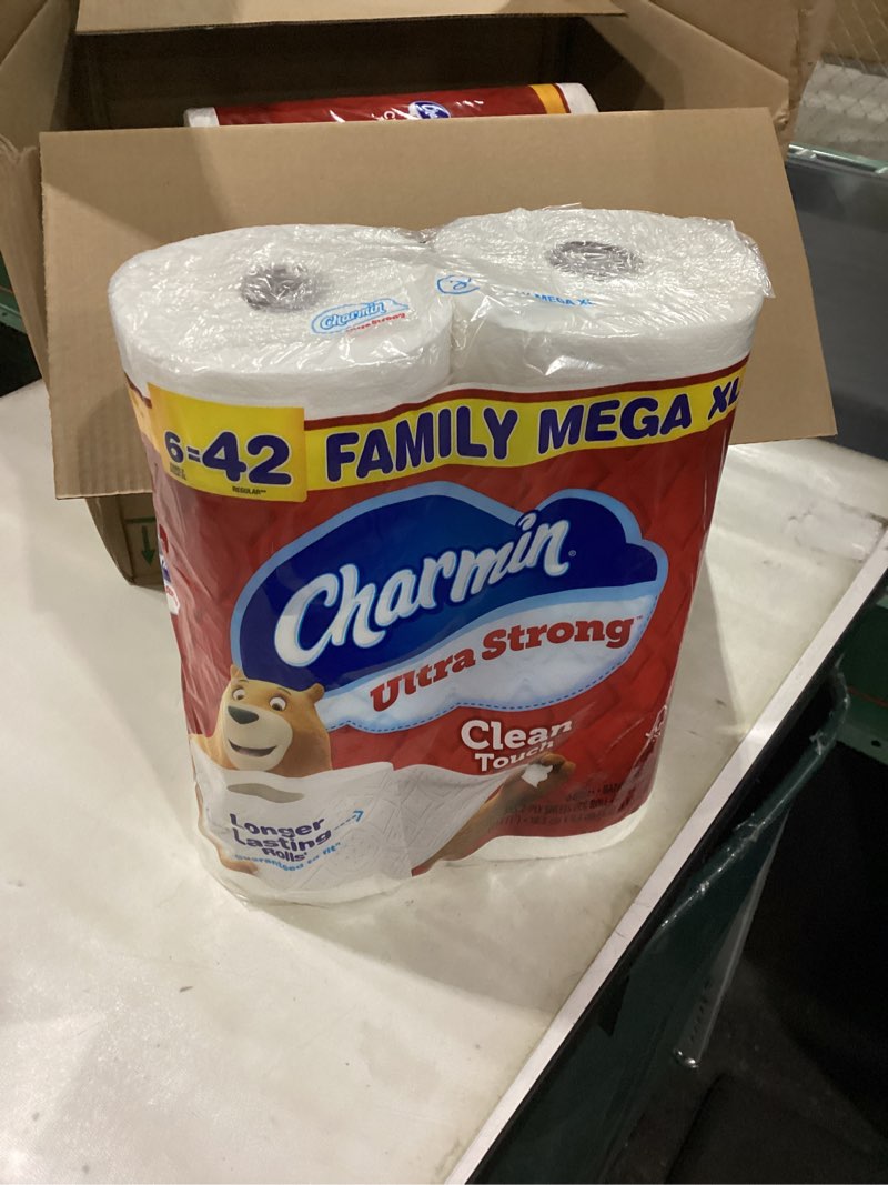 Condition photo showing New/Like New for Charmin Ultra Strong Toilet Paper, 6 Mega Rolls = 24 Regular Rolls, 18 rolls total