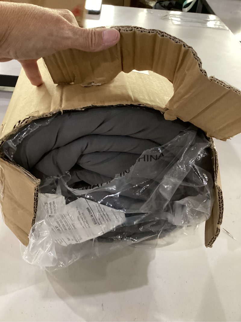Condition photo showing As Is for queen comforter, all season down alternative gray duvet insert | premium 2100 series breathable soft 4d spiral fiber lightweight quilted comforters with corner tabs hotel style 90x90 inches