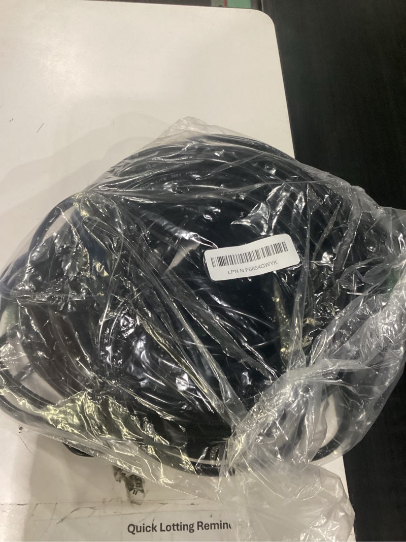 Condition photo showing Good Condition for 16/3 100 ft outdoor extension cord waterproof, weatherproof & flame retardant black 3 prong power cord outside for lawn & garden, 16awg 10a 1250w 125v sjtw etl listed