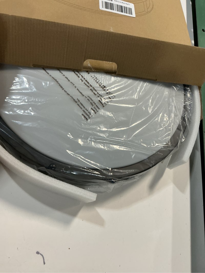 Condition photo showing Good Condition for DLLT Flush Mount LED Ceiling Light: 16 Inch 5CCT (3000K-6000K) & Dimmable Ceiling Light Fixtures for Bedroom Hallway - 36W Modern Black Super Bright Kitchen Lighting Fixtures Ceiling 1Pack-16inch Black