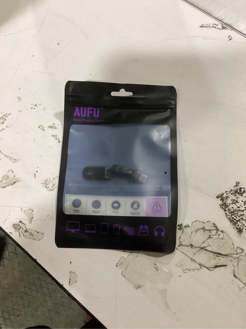 Condition photo showing New/Like New for aufu pd 240w 16pin usb c magnetic adapter(2pack)/usb c 90 degree adapter/right angle c adapters/magnetic c to c for 1phone 17/16/15 series, ma-book pro/1pad series, samsung galaxy, google pixel black 2 pack