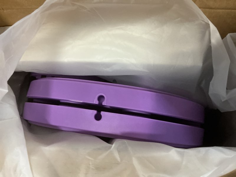 Condition photo showing As Is for pilates reformer board – 5-in-1 foldable pilates machine for home workout, portable fitness board with resistance bands, full body training for women purple