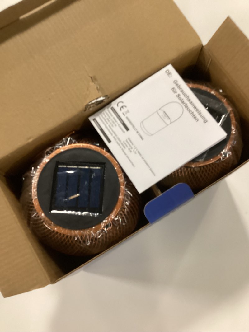 Condition photo showing New/Like New for Solar Lanterns Outdoor Waterproof Christmas Birthdays Gifts for Women Mom Grandma Butterfly Garden Decor Metal Hanging Solar LED Lights for Patio(Butterfly Flock-2P) Hummingbird_2Pack